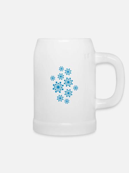 Schnee - Bierkrug - Weiß