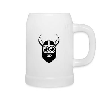 Kleiner Wikinger - Bierkrug - Weiß - Rechts