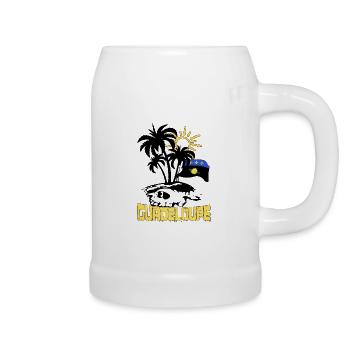 Guadeloupe - Bierkrug - Weiß - Rechts