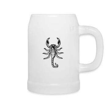 Scorpion - Beer Mug - white - Right