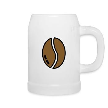 coffe bean - Beer Mug - white - Right