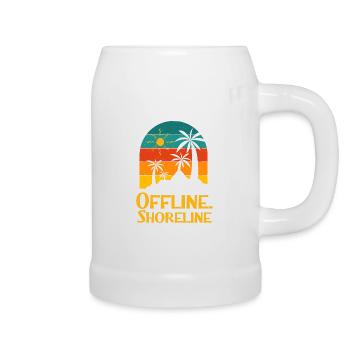 Beach Family Ocean Relative Summer - Beer Mug - white - Right