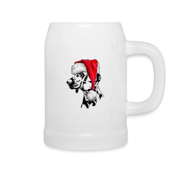 Santa HANNOVERSCHER SCHWEISSHUND Hunde Wilsigns - Bierkrug - Weiß - Rechts