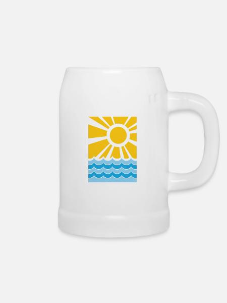 Sommer - Bierkrug - Weiß