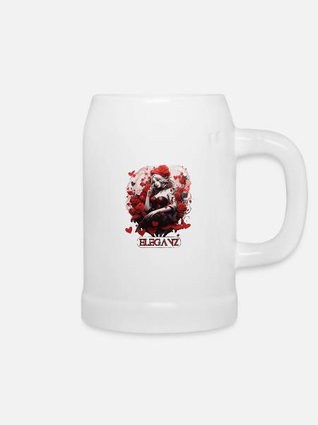 Eleganz - Bierkrug - Weiß