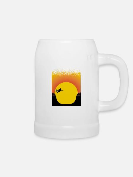 Sunset Skateboards - Bierkrug - Weiß