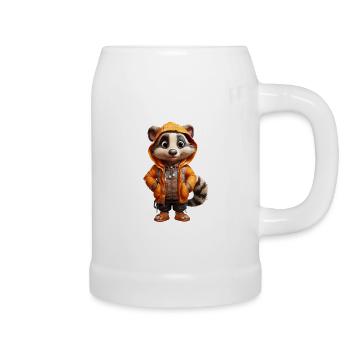 Florian the Badger - Beer Mug - white - Right