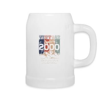 Legendärer Jahrgang 2000 - Bierkrug - Weiß - Rechts