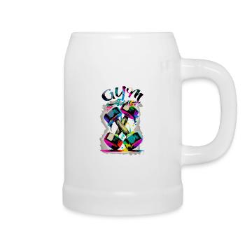 Gym addict - Beer Mug - white - Right