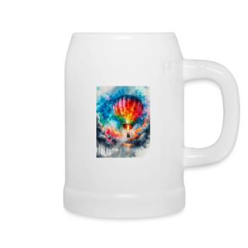 Hot Air Balloon Flight - Beer Mug - white - Right