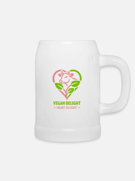 Vegan delight - Bierkrug - Weiß