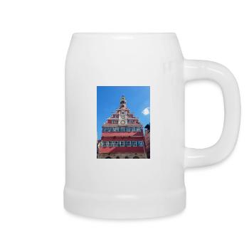 Old city hall (Altes Rathaus) Esslingen am Neckar - Beer Mug - white - Right