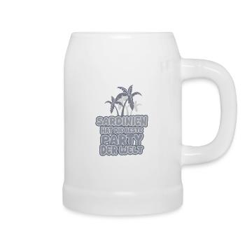 Sardinia as a holiday - Beer Mug - white - Right