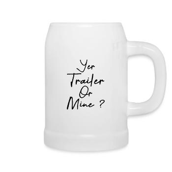 Yer Trailer Gold Mine - Beer Mug - white - Right