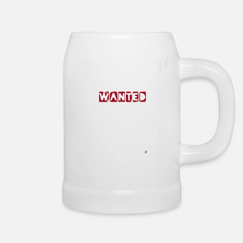 Wanted - Beer Mug - white