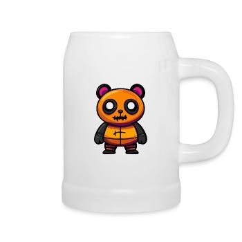 Panda Halloween Animal - Beer Mug - white - Right