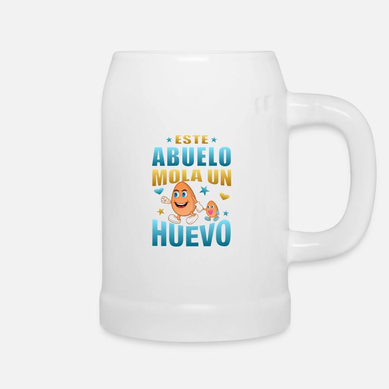 This Grandpa Is Cool An Egg - Beer Mug - white