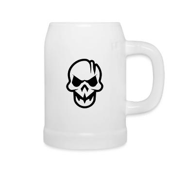 Skull - Beer Mug - white - Right