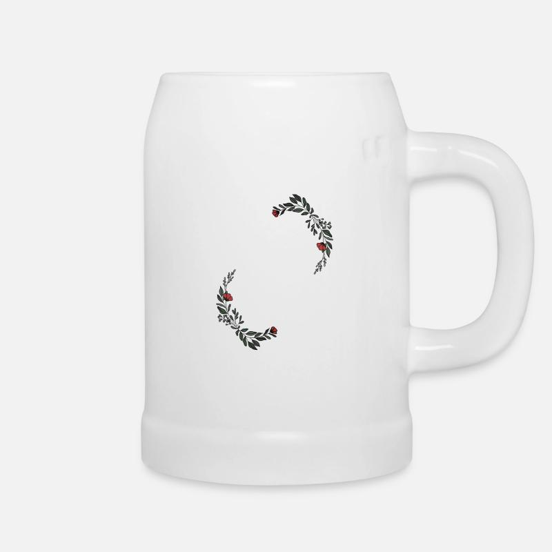 Letter K - Beer Mug - white