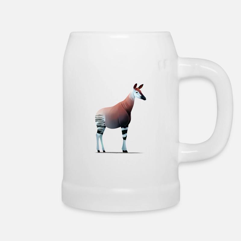 Okapi - Chope en céramique - blanc