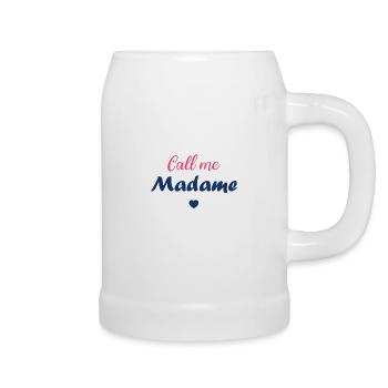 call me madame - Chope en céramique - blanc - Droite