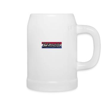 Frikandel with Holland flag - Beer Mug - white - Right