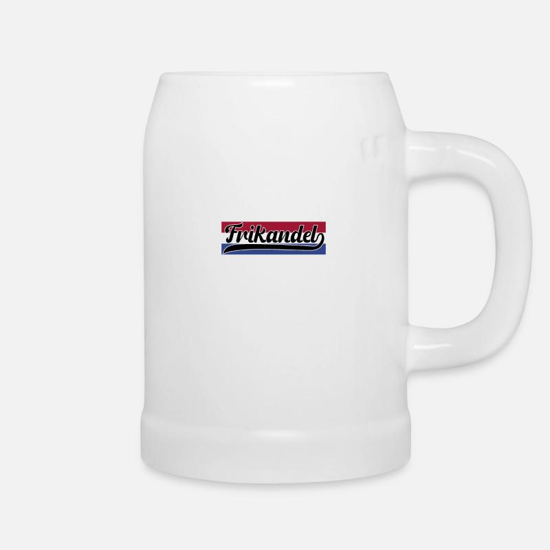 Frikandel mit Holland Flagge - Bierkrug - Weiß