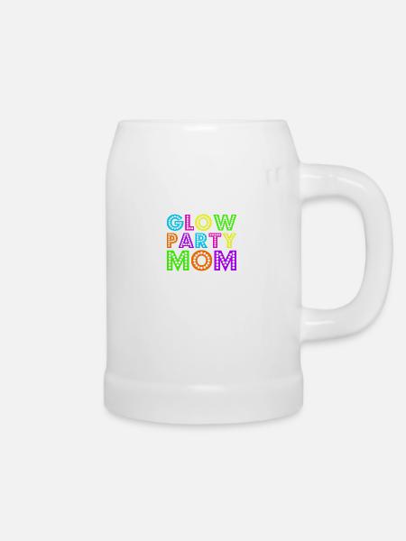Glühen-Party-Mamma - Bierkrug - Weiß