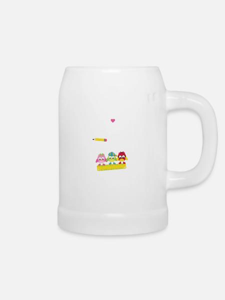 Liebe meine fünfte - Bierkrug - Weiß