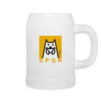 Square SPQR Aquilifer - Chope en céramique - blanc - Droite