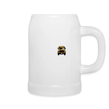 Busfahrer evolution bus fahren geschenk schule - Bierkrug - Weiß - Rechts