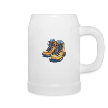 Hiking Boots - Beer Mug - white - Right