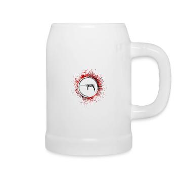 Bohrmaschine Symbol Werkzeug - Bierkrug - Weiß - Rechts
