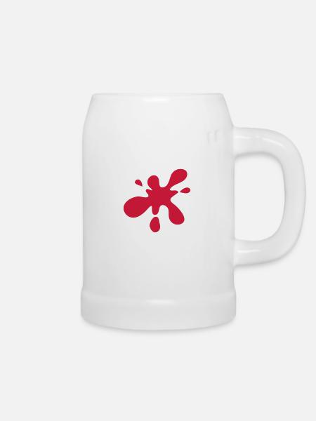fleck - Bierkrug - Weiß