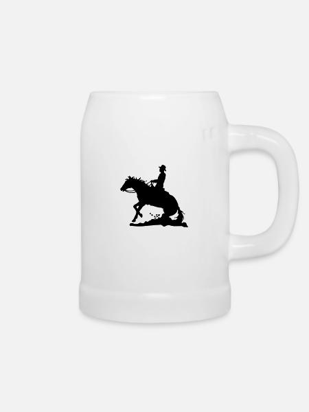 Western Man - Bierkrug - Weiß