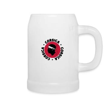 Corse / Corsica / Korsica / Geek / Humour / Bastia - Chope en céramique - blanc - Droite