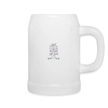 Bibel Bibelverse christliche Sprüche Jesus Gott - Bierkrug - Weiß - Rechts
