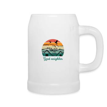 Good neighbor BW - Beer Mug - white - Right