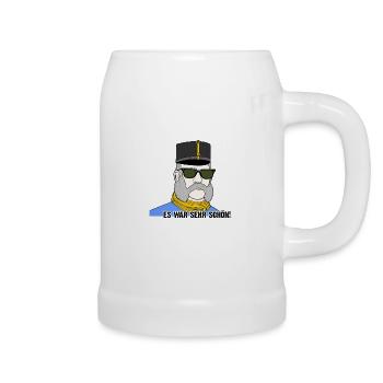 Franz Joseph I., Kaiser von Österreich, mit Brille - Bierkrug - Weiß - Rechts