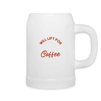 WILL LIFT FOR COFFEE - Beer Mug - white - Right
