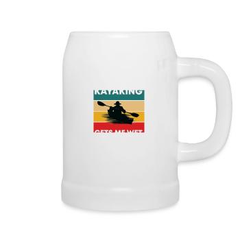 Sports nautiques en kayak - Chope en céramique - blanc - Droite