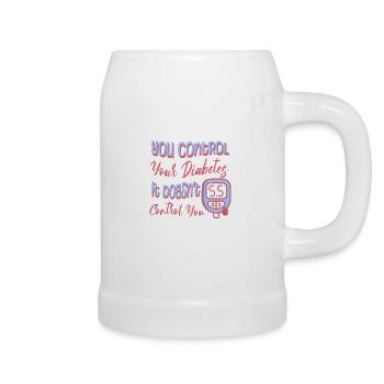 Diabetics Support - Beer Mug - white - Right