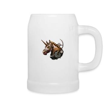 Steampunk Unicorn - Beer Mug - white - Right