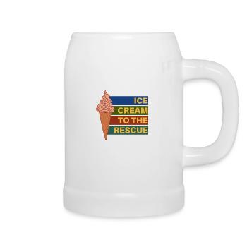 Eis zur Rettung - Bierkrug - Weiß - Rechts