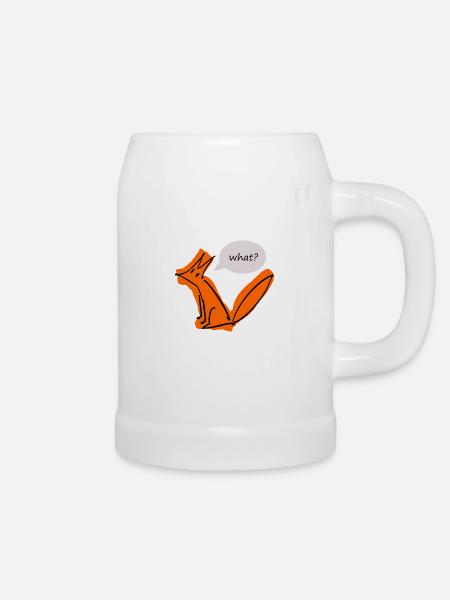 Niedlicher Fuchs - Bierkrug - Weiß