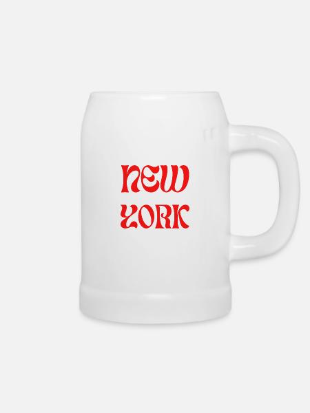 NEW YORK - Bierkrug - Weiß