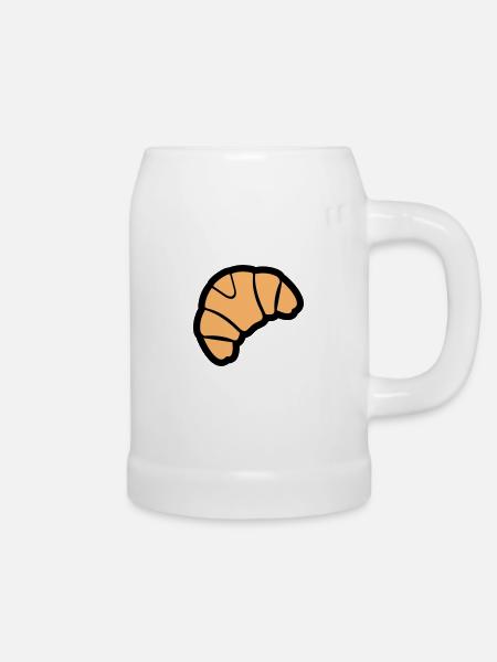 Croissant Bäcker - Bierkrug - Weiß