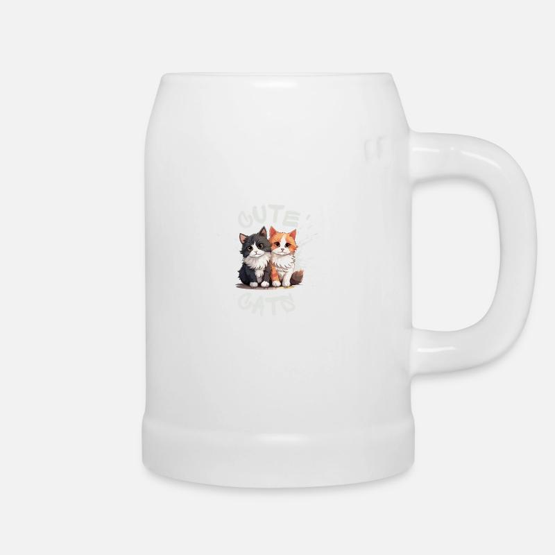 Cute Cats - Bierkrug - Weiß