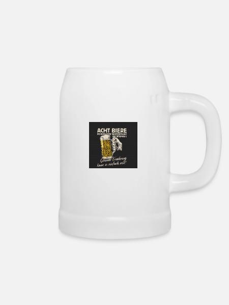 Trinkspruch - Bierkrug - Weiß