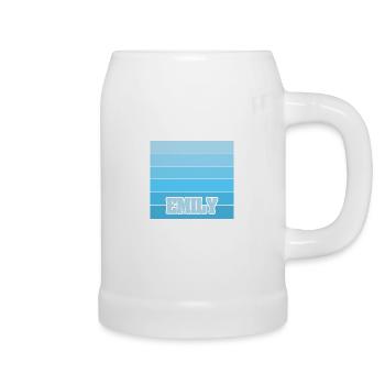Frauenname Emily - Bierkrug - Weiß - Rechts